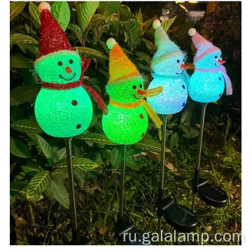 Освещающие праздничные снеговики солнечные тормы